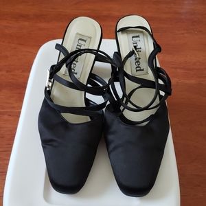 Black strap shoe